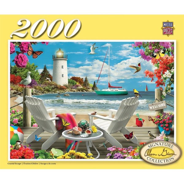 Masterpieces Masterpieces 81401 27 x 39 in. Alan Giana Signature Series Coastal Escape Jigsaw Puzzle - 2000 Piece 81401